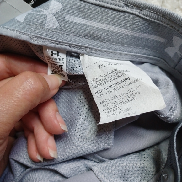 NWT UnderArmour Boys Youth UA gray YXL elastic waist golf pants moisture wick - Picture 9 of 9
